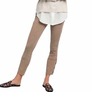 Anthropologie Tan Khaki Skinny Ankle Utility Pants Size 26